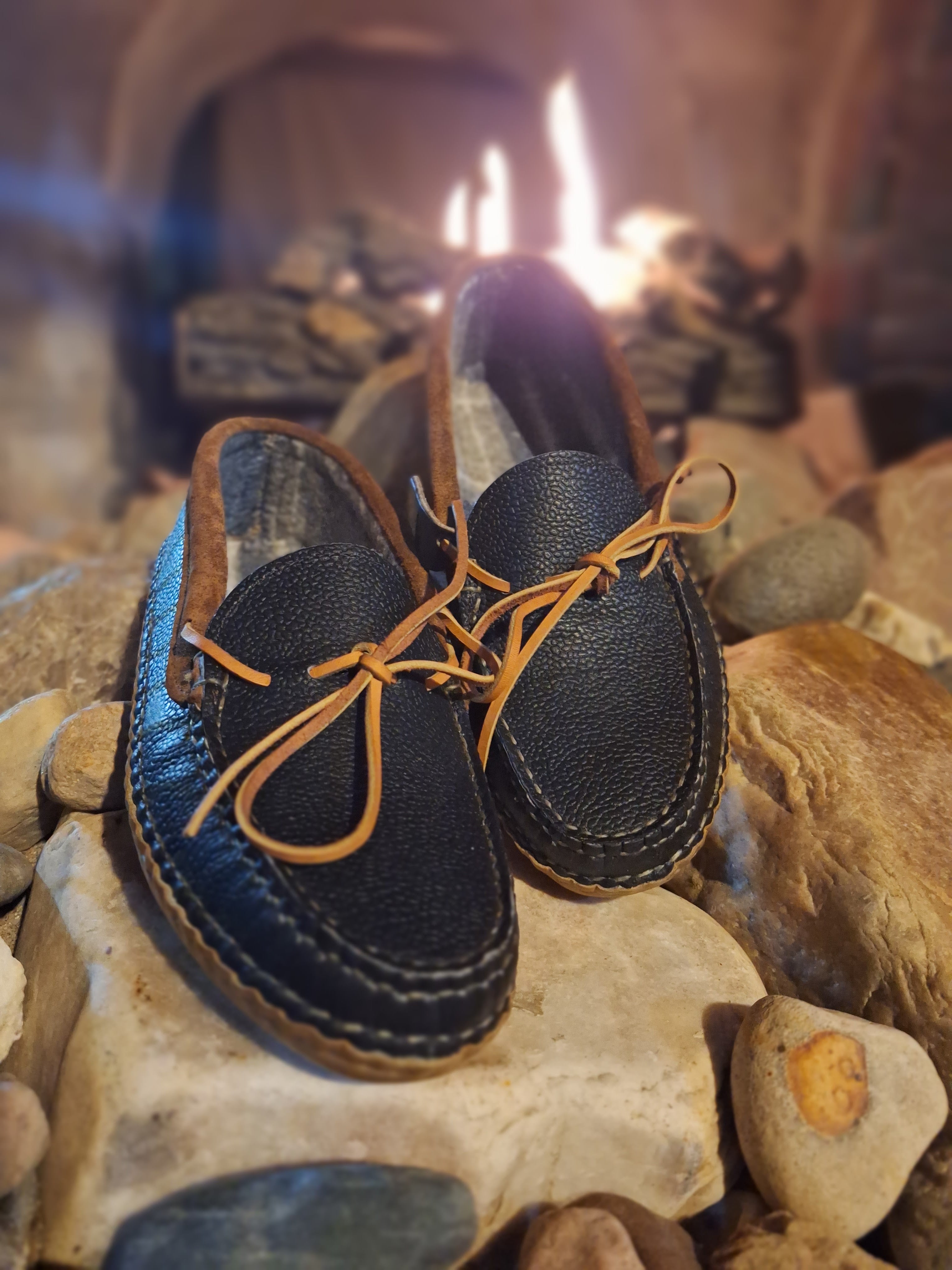 Elk skin moccasins on sale